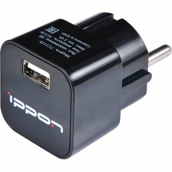 Сетевое зарядное устройство IPPON TC312B, цвет черный Сетевое зарядное устройство IPPON TC312B, цвет черный