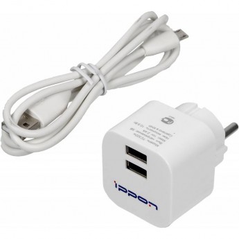 Сетевое зарядное устройство IPPON TC322WM, цвет белый Сетевое зарядное устройство IPPON TC322WM, цвет белый